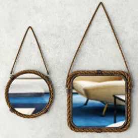Molyneux Jute Metal Mirror Set